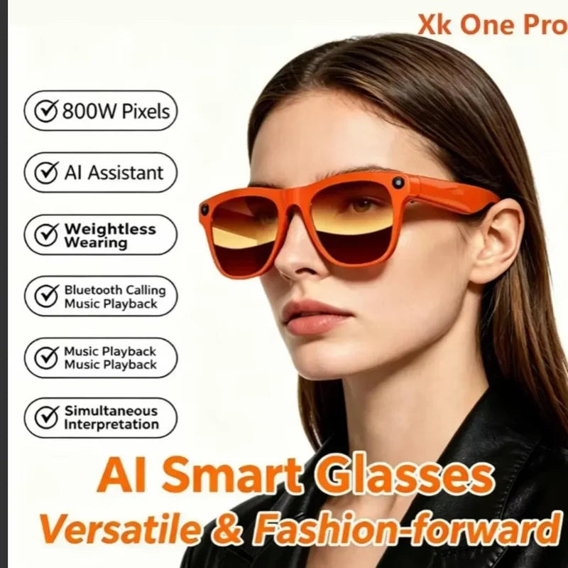 AI Smart Glasses Pro – Smart Camera &amp; Wireless Audio Eyewear