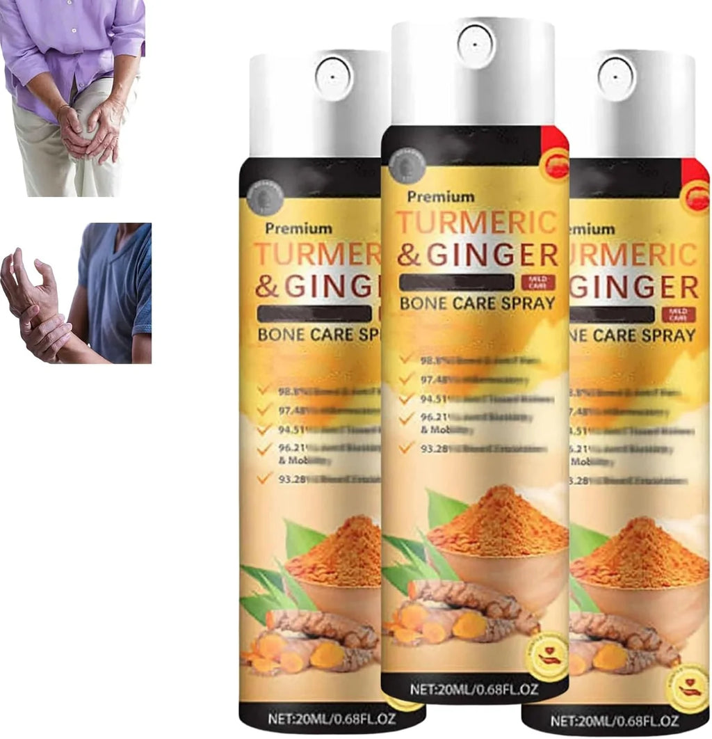 Premium Turmeric & Ginger Bone Care Spray – Fast-Acting Joint & Muscle Relief Spray (20ml)