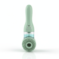 Multifunctional liquid dispensing cleaning brush on white background