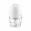 Mini electric food chopper on white background