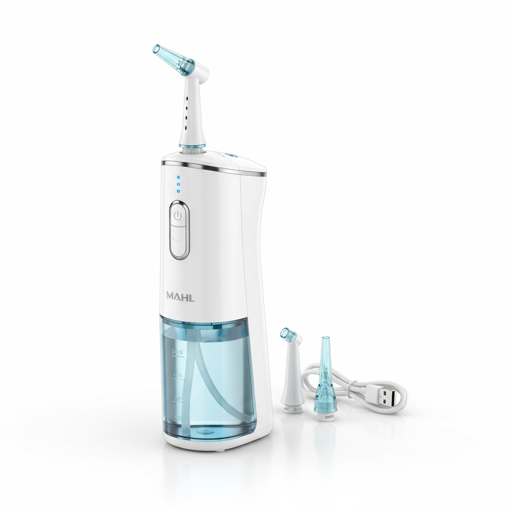 MAHL portable oral irrigator on white background