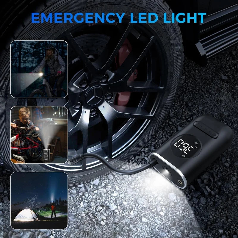 Portable Digital Tire Inflator – Cordless Air Compressor