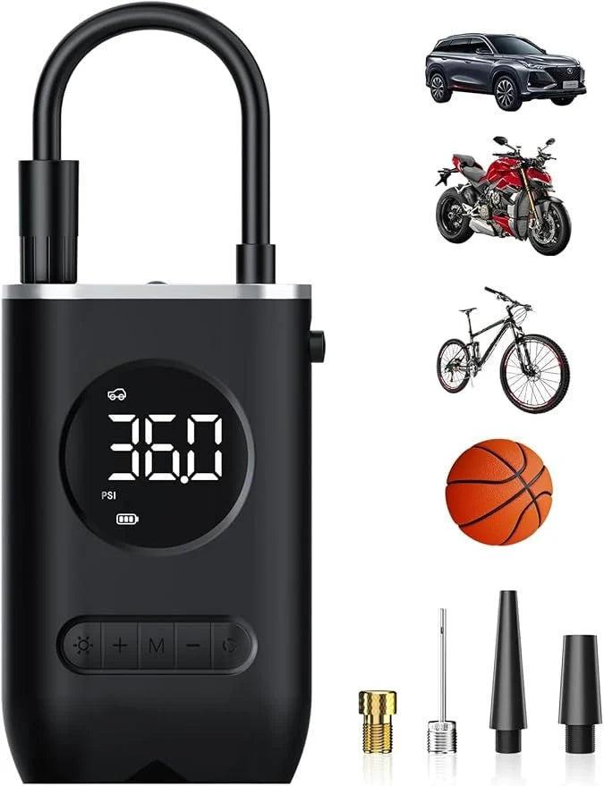 Portable Digital Tire Inflator – Cordless Air Compressor